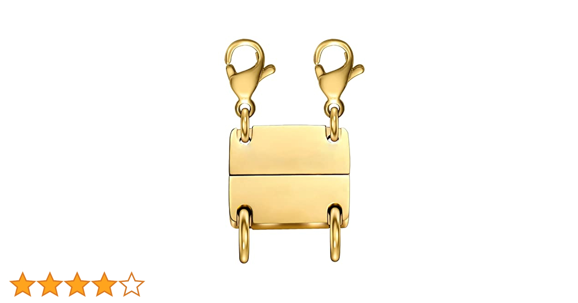 Amazon.co.jp: 重ね付け磁気ネックレスクラスプ、18Kゴールドと